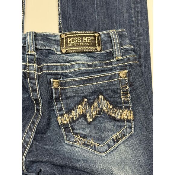Miss Me Boot Cut Denim Jean JD1061B Color Dark 116 Size 28 - Picture 9 of 10